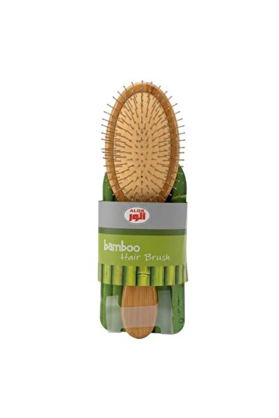F05 Wooden Hair Brush with Metal Teeth