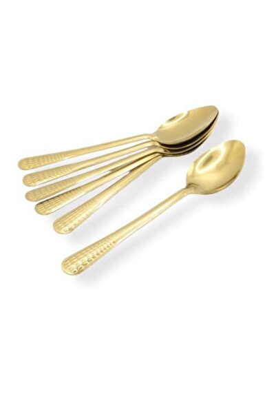 Meven Set Beauty Large Eating Spoons 6-piece Gold - Al-Wissam AL-4802-1