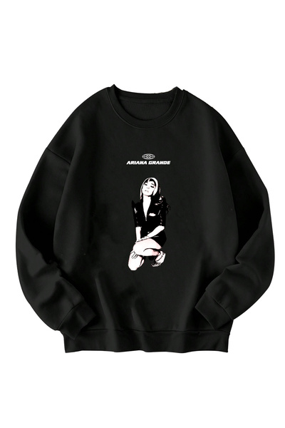SVART WEAR Ariana Grande cu imprimeu supradimensionat Hanorac unisex tricou