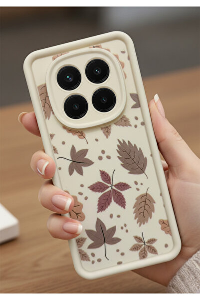 Rivor غطاء حماية لكاميرا هاتف ريدمي نوت 14 برو بلس+ بنمط أوراق الخريف المنقوش...