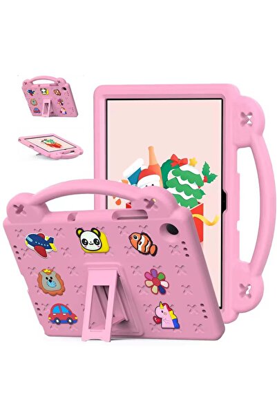 Lukione جراب متوافق مع جهاز Samsung Galaxy Tab A9 مقاس 8.7 بوصة للأطفال مع حامل بمقبض، تصميم لطيف يمكنك صنعه بنفسك