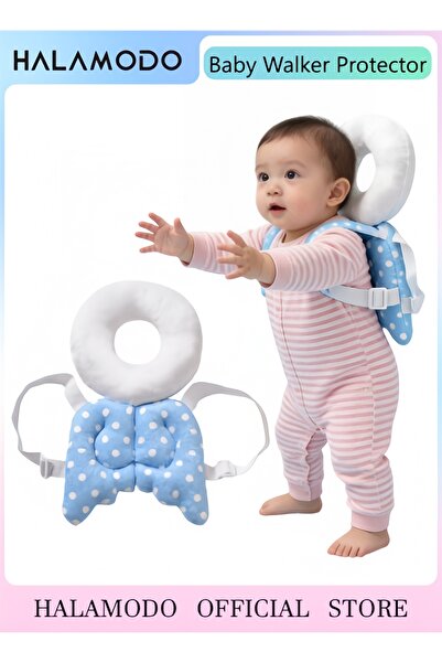 HALAMODO Baby Walker Head Protector Toddler Adjustable Baby Head Protection Backpack Wear Safety Pad