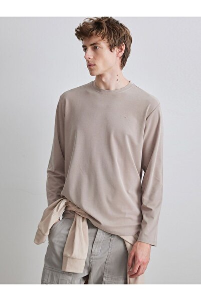 LC Waikiki LCW Vision guler rotund pentru bărbați Swea tricou