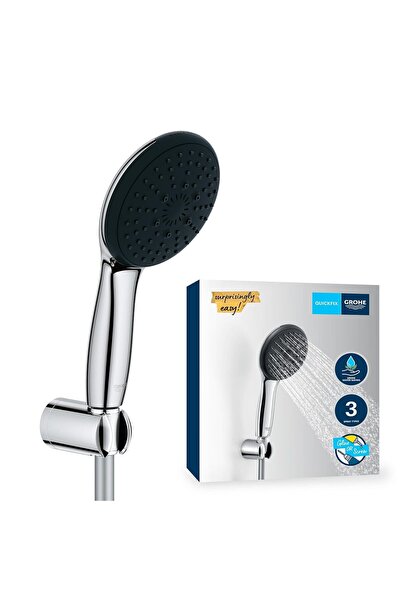 Grohe 110 El Duşu Seti 110mm Yurlak 3 Akışlı El Duşu Duş Başlığı Tutucu 1750m...