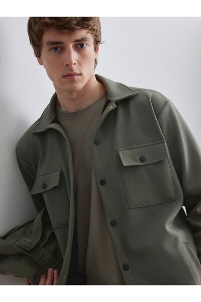 LC Waikiki Lcw Vision Regular Fit Men's Textured Shirt Jacket