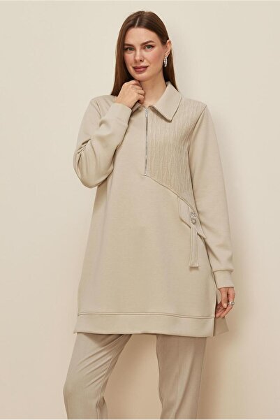 Alvina Shirt Collar Tracksuit Tunic 46041