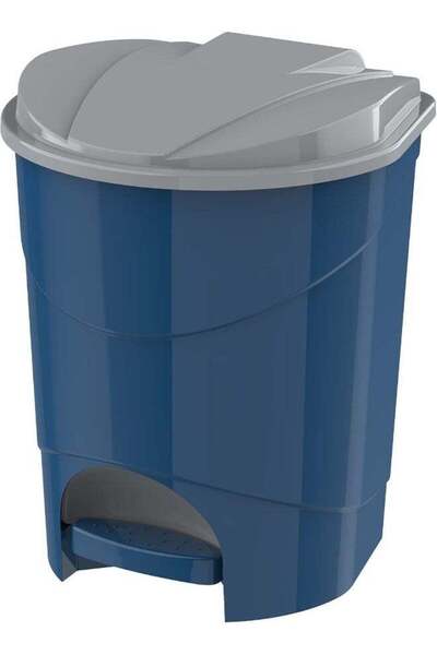 Cosmoplast Plastic Pedal Trash Waste Bin 10 Liters Blue