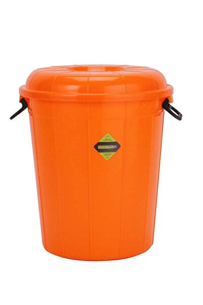 ROYALFORD Plastic Drum with Lid, Laundry Hamper with Handles