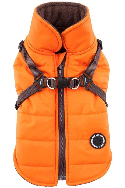 Hype Store Puppia Dağcı Kış Köpek Montu entegre koşum takımı ile Çekmez Soğuk...