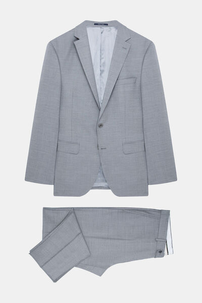 W Collection بدلة بأزرار رمادية