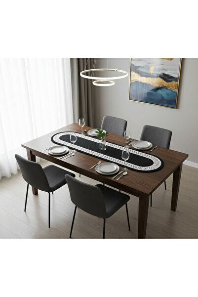 Comfort Craft Trikotlu Hasır / Jute Runner 33X100 cm - Washable Natural Textu...