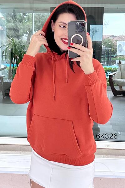 İnce Topuk Hooded 2 Thread Sweatshirt 6K326