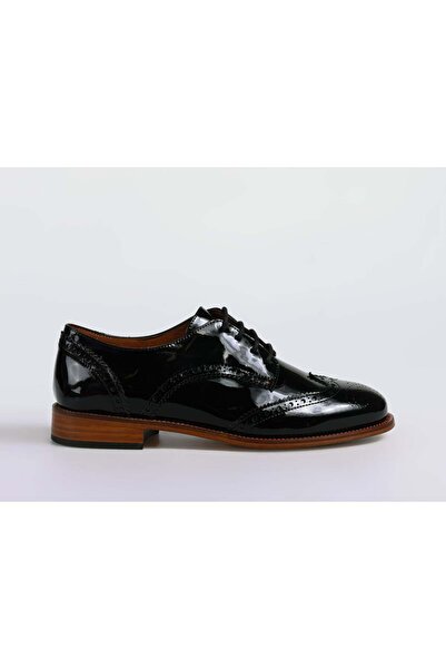 UniqCrafter 9750-10 Women's Leather Shoes Black Patent Leather