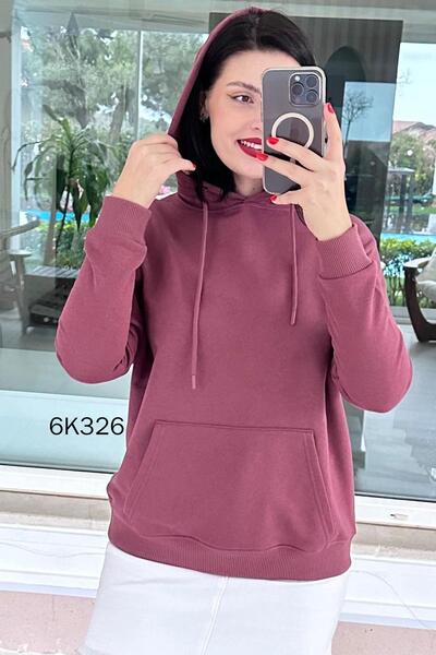 İnce Topuk Hooded 2 Thread Sweatshirt 6K326