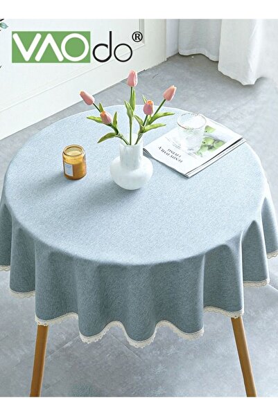 VAODO Waterproof Tablecloth Spillproof Wrinkle Free Table Cloth Kitchen Dinning Tabletop Decoration Fabric