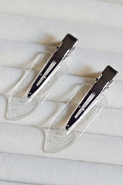 Design 4N Şeffaf İz Yapmayan 2'li Makyaj ve Cilt Bakımı Klips Toka Seti