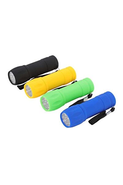 Lawazim مصباح يدوي متعدد الألوان بمقبض ناعم مكون من 4 قطع