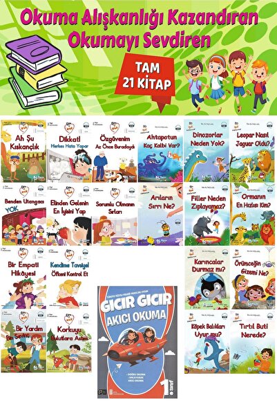 Üçgen Yayıncılık 1. Sınıf Okuma Alışkanlığı Kazandıran Okumayı Sevdiren Renkl...