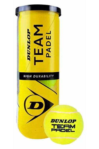 DUNLOP Team Padel Balls – 3‑Ball Can, Durable, Consistent Performance