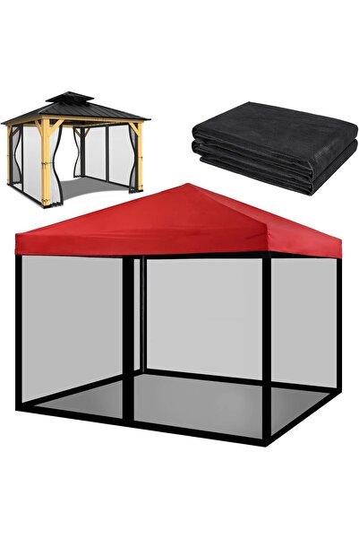 Generic ناموسية تابيو مزودة بسحاب للمظلات بمقاس 10×10 قدم (الناموسية فقط، الإ...