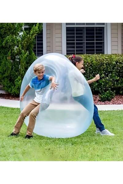 LIXADA كرة فقاعية شفافة قابلة للنفخ مملوءة بالماء مصنوعة من مادة TPR، 40 سم، مناسبة للأطفال من عمر 3 سنوات فما فوق