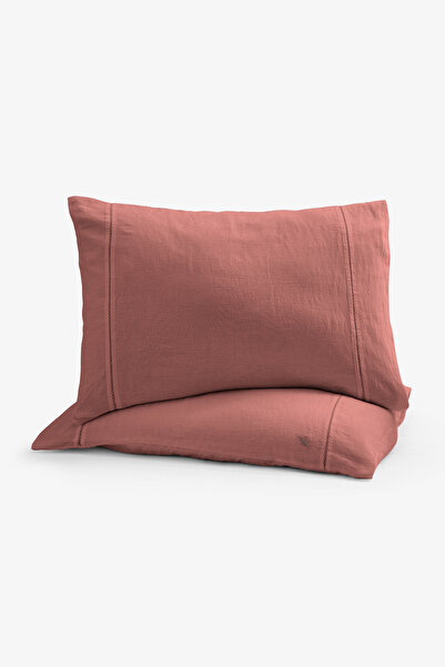 JOJOMIA New Line Oxford Pillowcase Lonse Linen Salmon
