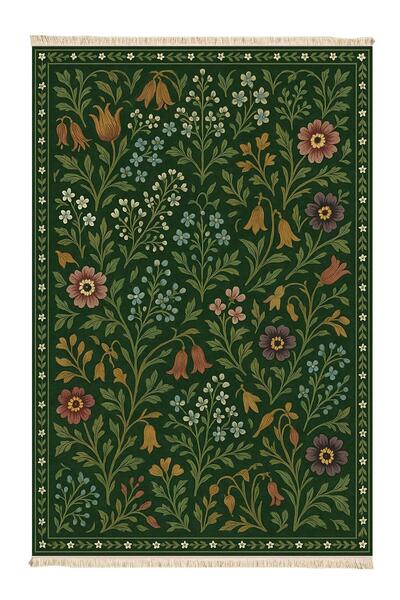 Markaev Yeşil Bahçe Dokuma Taban Halı 473 YNG