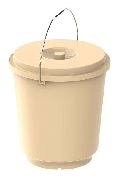 Cosmoplast دلو بلاستيكي سعة 26 لترًا مزود بغطاء ومقبض للتنظيف والتخزين