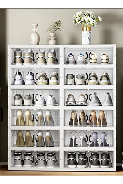 Generic Six-layer folding shoe box - recommended for shoe storage, home storage cabinet