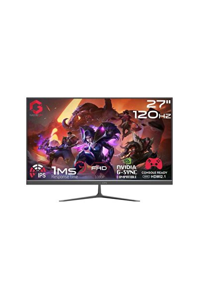GAMEON 27 inch Gaming Monitor FHD 120Hz IPS 1ms HDMI 2.1 VGA Built-in Speakers Support PS5