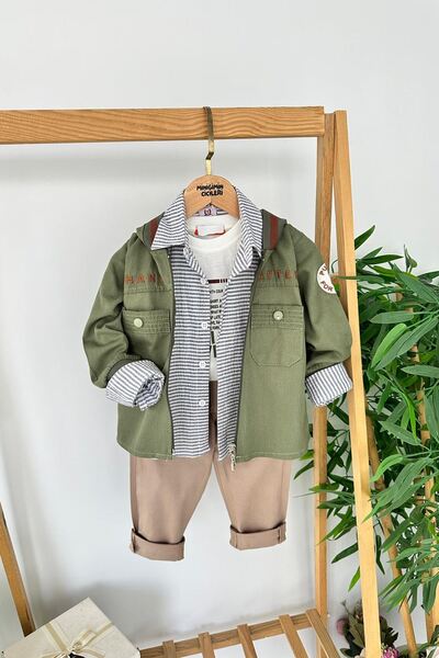 Minigimin Cicileri Set de 4 piese pentru băieți Miniğimin Cicileri, cu jachet...