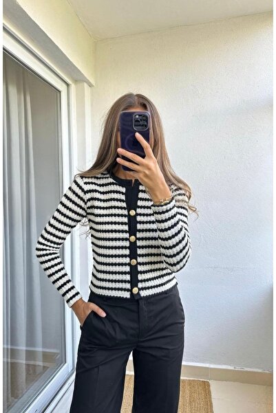 NOVİ Çizgili Triko Kazak
