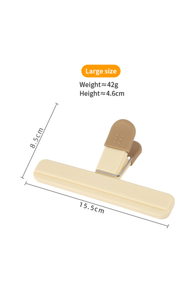 Choice5 milk tea-2pcs 2pcs Portable Sealing Clips for Food Bags Plastic Kitch...