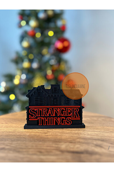 TURUNCUHANE Stranger Things Vecna House Logo Masaüstü Dekor Figür Hediyelik P...