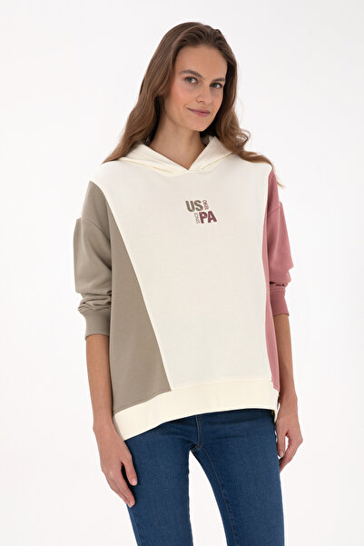 U.S. Polo Assn. Women's Cream Sweatshirt 50313585-Vr256