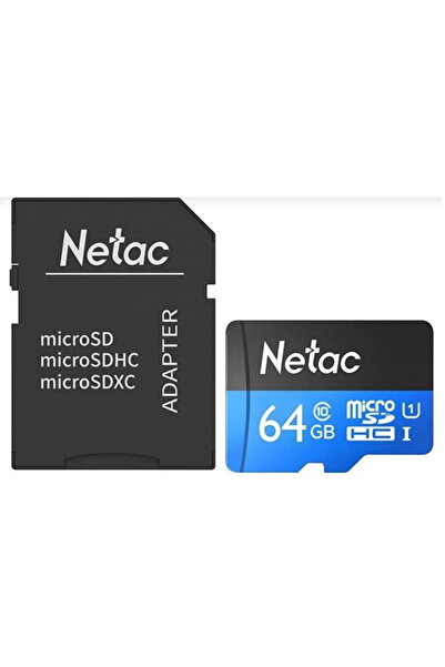 Netac 64Gb Micro Sd Card Uhs-I Class 10 Sdxc Memory Card with Sd Adapter Phone Camera Dron Compatible
