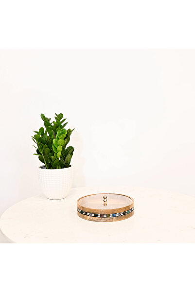 Crafted by Lifestyle Embellished Wooden Decorative Box with Lid