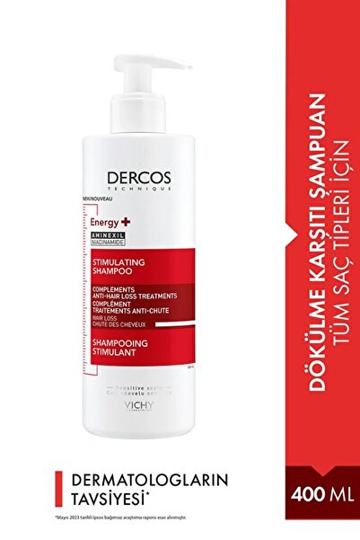 VICHYIE Dercos Energy+ Niasinamid İçeren Koparak Dökülme Karşıtı Şampuan 400 ML