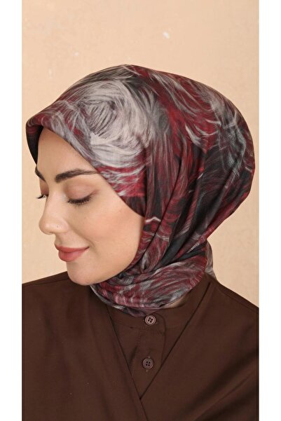 locella Soft Pamuk Eşarp Bordo-7