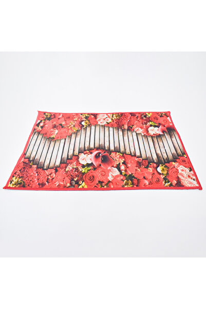 KARLEEN Decor Floral 3D Print Anti-Slip Door Mat - 45x70 cm