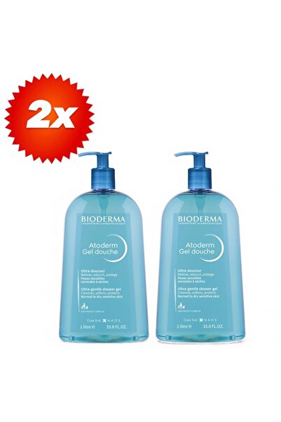 Bioderma Set of 2x Atoderm Shower Gel 1L