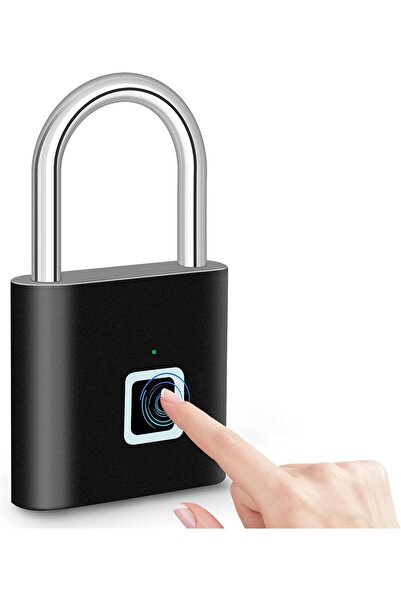 zola Digital lock, 10 fingerprints, USB-C, IP66, zinc alloy, 7.5 x 4.5 x 1.3 cm, black
