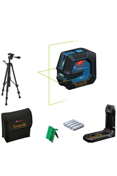 Bosch GLL 20-22 G Yeşil Lazer Terazi Mıknatıslı ve Tripod Sehpalı Çapraz Çizgili