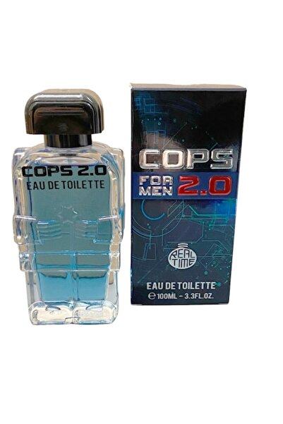 Real Time Cops for Men 2.0 Eau de Toilette – Αρωματική Ξυλώδης Φρεσκάδα, 100 ...