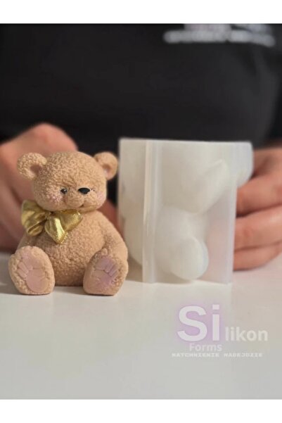 SiliconForms Mulaj din silicon Ursuleț cu fundiță