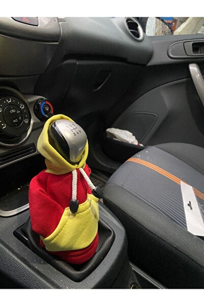 detaydireksiyon هودي فيتيس بولار بلون أحمر وأصفر، مصنوع من مادة قوية قابلة للغسل
