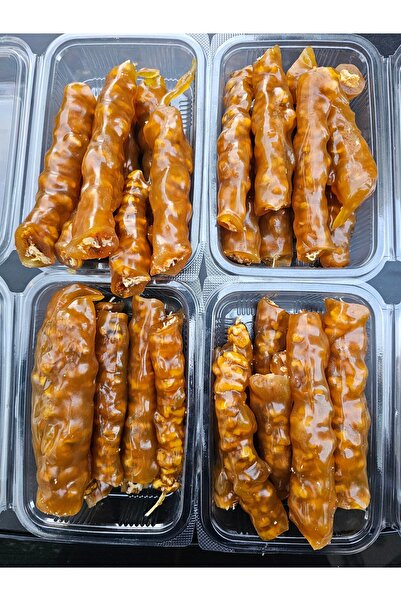 KÖME ŞAHANE Kömeşahane Walnut Sausage Half a Kilo of Yellow Maras Sausage 700 Grams