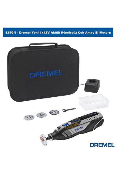 Dremel 8250-5 Yeni 1x12V Akülü Kömürsüz Çok Amaç El Motoru F0138250JA