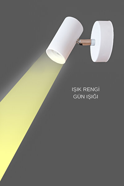 Turanconcept Spot 360 Modern Design Single Movable Sconce (Daylight) Indoor Wall Lighting Hall Cafe Office