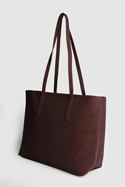 La La'Graccio Paris Lagraccio Paris Women's Katty Oversized Suede Shoulder Bag